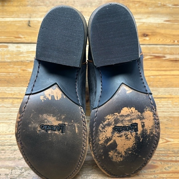 Laredo Womens Sapphrye Round Toe Dress Boots Mid Calf Low Heel 1-2" - Blue - Picture 3 of 4